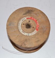 Vintage ACME Wire Co. Electric cloth Wire No. 25 .018 New Haven  CT. Electronics picture