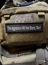 1x4 Lebowski This Aggression Will Not Stand, Man Morale Patch Tactical ARMY picture