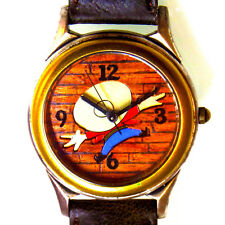 Yosemite Sam New Fossil Warner Bros, Leather Band Watch, Highly Collectible $115 picture