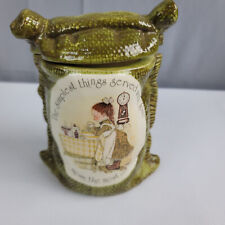 Holly Hobbie Ceramic Burlap Sack Canister The Simplest Things Served With Love picture