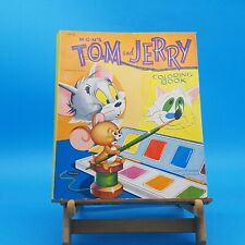 TOM & JERRY MGM 1957 cartoon comic coloring book UNUSED Whitman publications picture