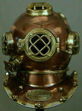 Brass Finish Collectible Diving Helmet US Navy Mark V Boston Deep Sea Scuba gift picture