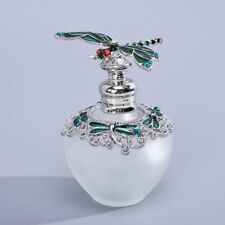YU FENG 40ml Fancy Empty Crystal Perfume Bottle Green Dragonfly ‎2.4