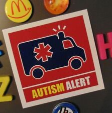 AUTISM MEDICAL ALERT Fridge MAGNET Paramedic Emergency Apartment Office Home  picture