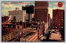 Postcard Pittsburgh PA Downtown Section Showing Rapid Growth picture