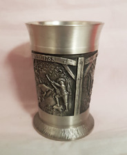 Pewter Schnapps Glass 95% Zinn (Tin) Gegossen (Cast). Life in 1765, 1870 & 1910 picture