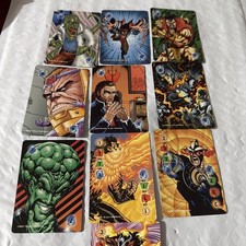 Marvel Overpower Cards IQ Intellect 1-7 And Multipower  1-3 Set picture