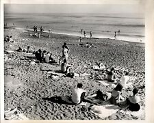 LG902 1961 Orig Photo PISMO BEACH CALIFORNIA Relaxing in Sand Vacation Tourism picture