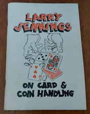 Larry Jennings on Card & Coin Handling; Jennings,  Larry, 1977 - VTG Magic Book picture