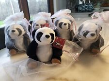 Lot Of FIVE Panda Express PEI PEI Panda Bear Stuffed Animal Plush New With Tags picture