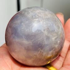 200g Gorgeous Newfound Light Blue Rose Natural Quartz Crystal Sphere Healing picture