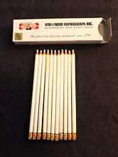 Koh-I-Noor Rapidograph Inc Vintage 11 Drawing Pencils 1550 White Projecto-Color picture