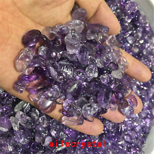 100g TOP Natural Amethyst crystal stone rolling stone Rough Polished 20pc+ picture