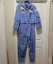 New NASA US Space Camp Blue Uniform Flight Suit Coveralls Huntsville AL Adult S picture
