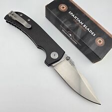 Spartan Blades Astor Folding Knife Linerlock 4.75 Black Carbon Fiber G10 SFBL8CF picture
