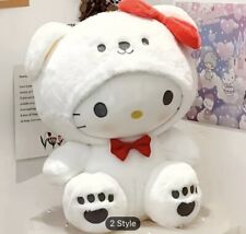 New Sanrio Hello Kitty 11’ Red Polar Bear Cosplay Plush  Animals U.S Seller picture