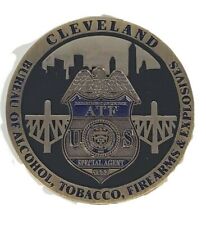 ATF Cleveland OH Field Office Challenge Coin Antique gold  picture
