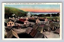 Peekskill NY-New York, State Camp, Old Camp Site, Vintage Souvenir Postcard picture