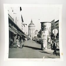 Downtown Mannheim Germany Street Photo 1960s Stores Posters Tower Snapshot A458 picture