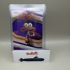 ANXIETY 2025 TOPPS CHROME DISNEY PIXAR PURPLE REFRACTOR /75 picture