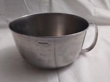 Vintage West Bend Grip N Whip 3 Qt. Stainless Steel Batter Bowl W/Handle picture