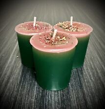 (3) Fertility Magick Votive Candles, Handmade, Organic, Witchcraft, Wicca picture