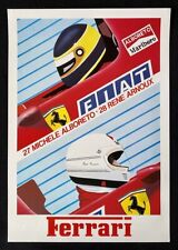 Scuderia FERRARI Michele Alboreto Rene Arnoux 1984 F1 Formula 1 Poster Print picture
