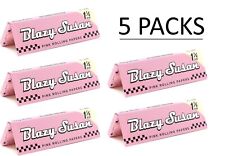 5x Blazy Susan Rolling Papers 1 1/4 Pink Papers 5 Pks *Free Shipping💃 picture