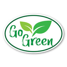 “Go Green” Oval Decal picture