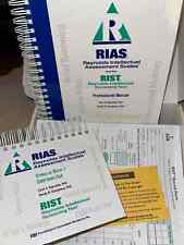 COMPLETE RIST Reynolds Intelligence Screening IQ Test Child Adult + RIAS Manual picture
