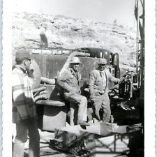 c1940s Occupational Construction Workers Real Photo Smile Men Concrete Truck C47 picture