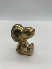 RARE Vintage 1958,66 Silver Plated Peanuts Snoopy PAPER WEIGHT Leonard Metal picture