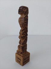 FranklinCovey Talking Stick Carved Stone Totem Pole Communication Leadership 6" picture