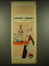 1944 Coronet VSQ Brandy Advertisement - art by Paul Rand picture