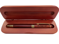 Personalized Engraved Red Maple Wood Ballpoint Bulk Pen with Box Custom Gift picture