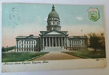 1908 Vintage Kansas State Capitol Topeka Postcard picture