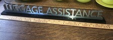 Vintage High End “LUGGAGE ASSISTANCE” Hotel Front Desk Sign Original Cost $1500 picture