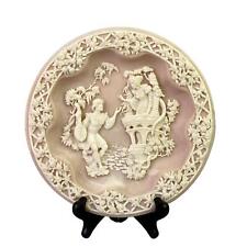 Bradex 1988 Romeo & Juliet Shakespearean Lovers Collector's Plate, Incolay Stone picture