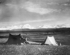 Camp on the Tibetan Plateau Tibet China early 1900s Old Photo picture