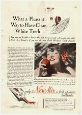 1929 New Mix Fresh Whitener Toothpaste Vintage Print Ad South Sea Beauty  picture