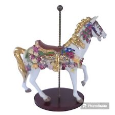 Franklin Mint 1988 The Treasury of Carousel Art American Beauty Horse Figurine picture