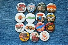 Hair Metal Rock Band Buttons Pins 80s  Music 1