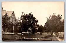 c1913 RPPC Residence Street Houses Hawley Real Photo Minnesota P673 picture