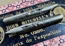 Two Vintage John Mitchell’s 0286 Dip Pen Nibs - Beautiful picture