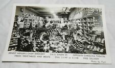 Vintage Real Photo Postcard RPPC of Old Grocery store interior picture