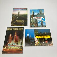 Lot of 4 VINTAGE NEW YORK CITY SOUVENIR POSTCARDS Mid-century picture