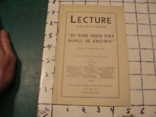 Vintage Original -1933 by their fruits they shall- REV CHARLES E COUGHLIN -16pgs picture