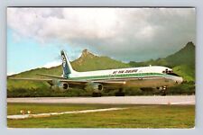 Air New Zealand's DC8, Airplane, Transportation, Antique Vintage Postcard picture