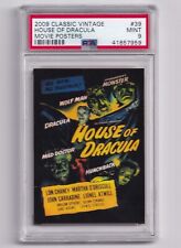 HOUSE OF DRACULA Classic Vintage Movie Posters Card (PSA 9 - POP 1) picture