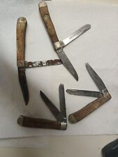 Lot Of 4 Case Nascar Folding Knives picture
